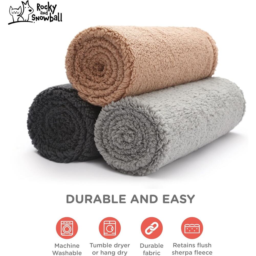 Waterproof Dog Blanket Sherpa Large XL Pet Couch Cover Washable 60x80 - Picture 7 of 7